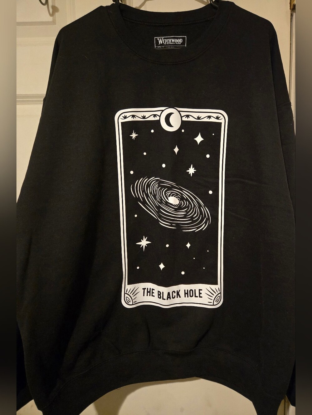 Black 'The Black Hole' Graphic Sweater